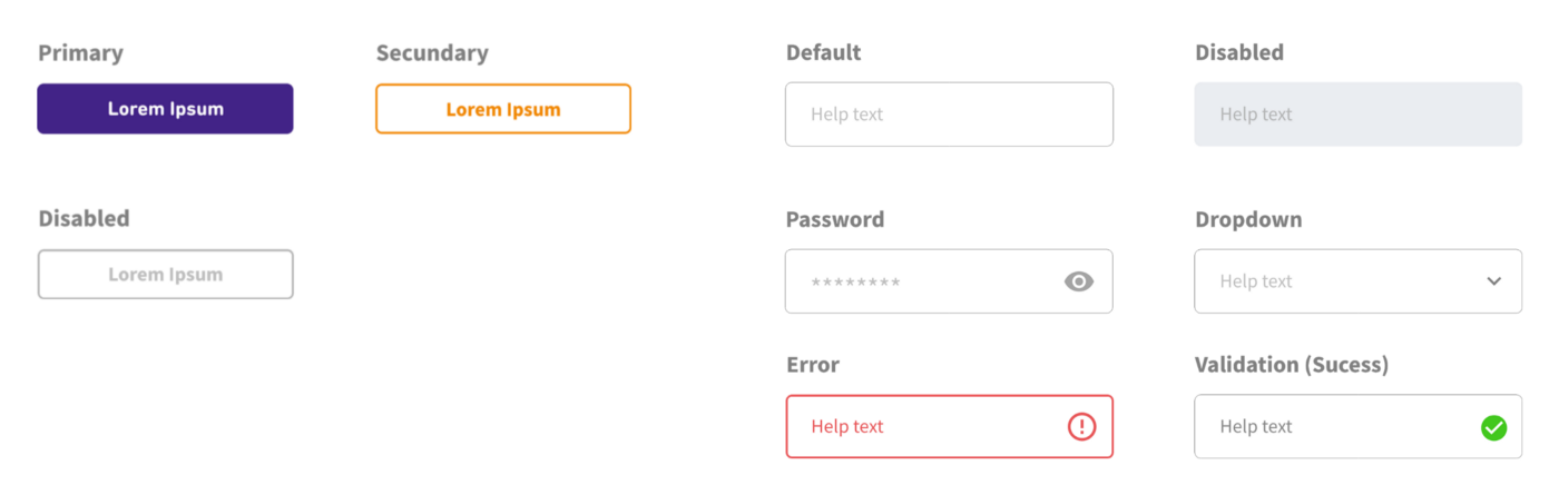 Buttons and forms in the styleguide